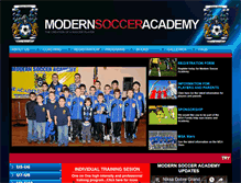 Tablet Screenshot of modernsocceracademy.com
